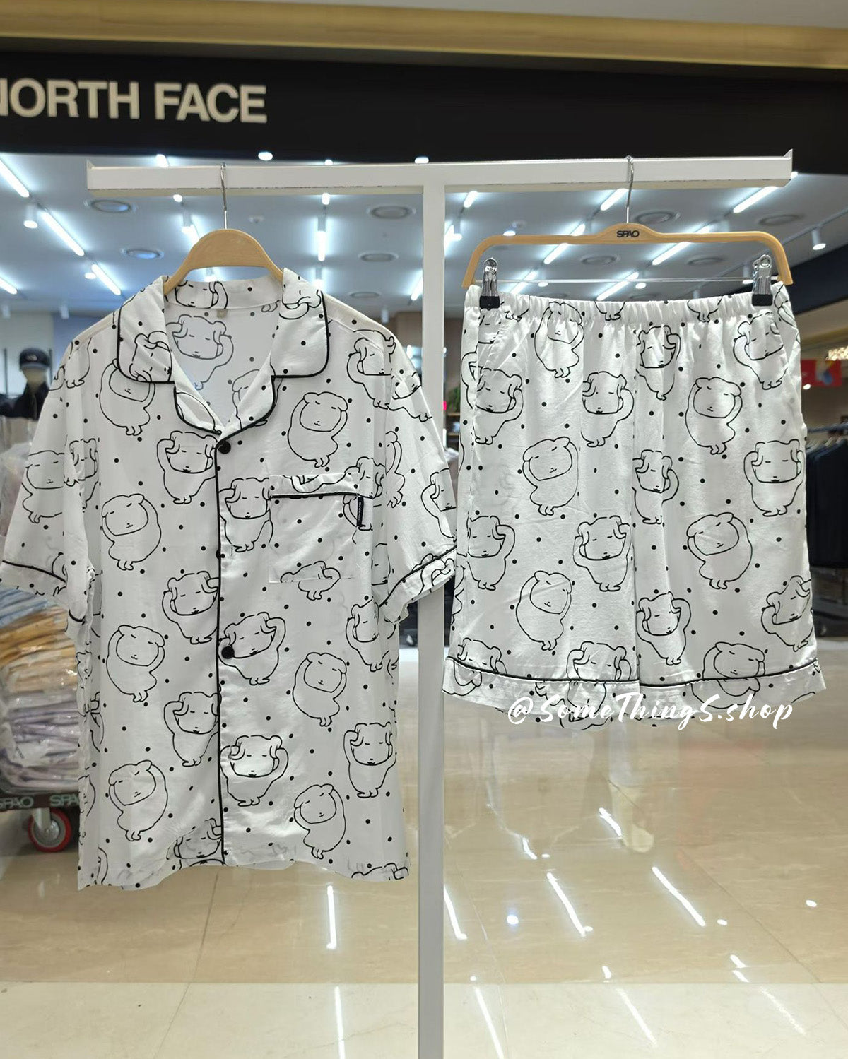 韓國 🇰🇷 SPAO x Ganadi unisex 成人 短袖睡衣套裝｜5 colors
