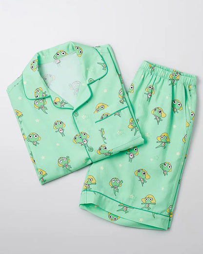 韓國 🇰🇷 SPAO x Keroro 軍曹 unisex 成人 短袖睡衣套裝