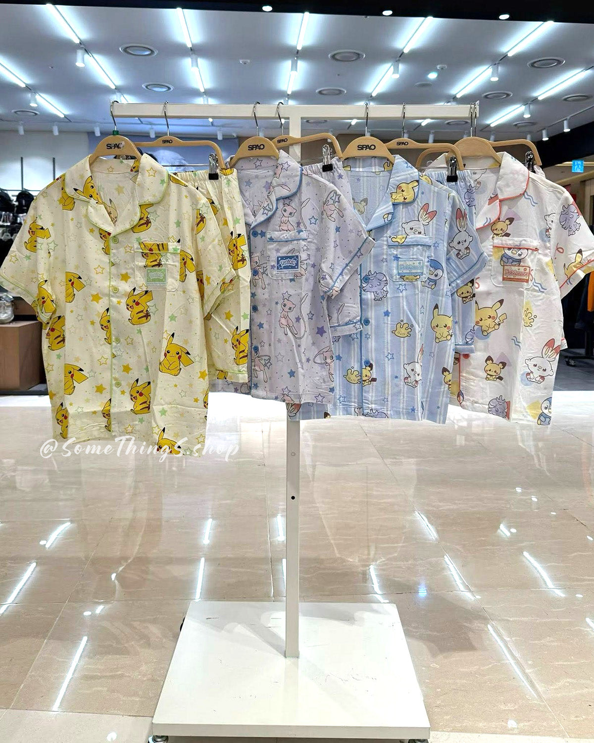 韓國 🇰🇷 SPAO Kid x Pokémon Unisex 兒童短袖睡衣套裝