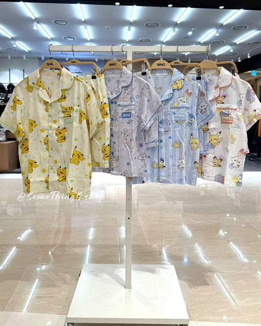 韓國 🇰🇷 SPAO Kid x Pokémon Unisex 兒童短袖睡衣套裝