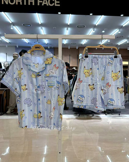 韓國 🇰🇷 SPAO Kid x Pokémon Unisex 兒童短袖睡衣套裝