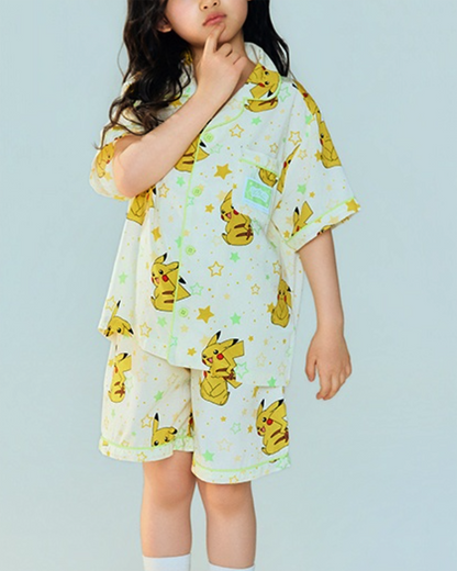 韓國 🇰🇷 SPAO Kid x Pokémon Unisex 兒童短袖睡衣套裝