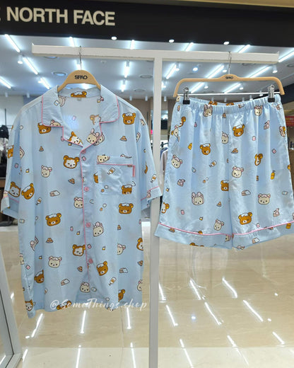韓國 🇰🇷 SPAO x 鬆弛熊 unisex 成人 短袖睡衣套裝