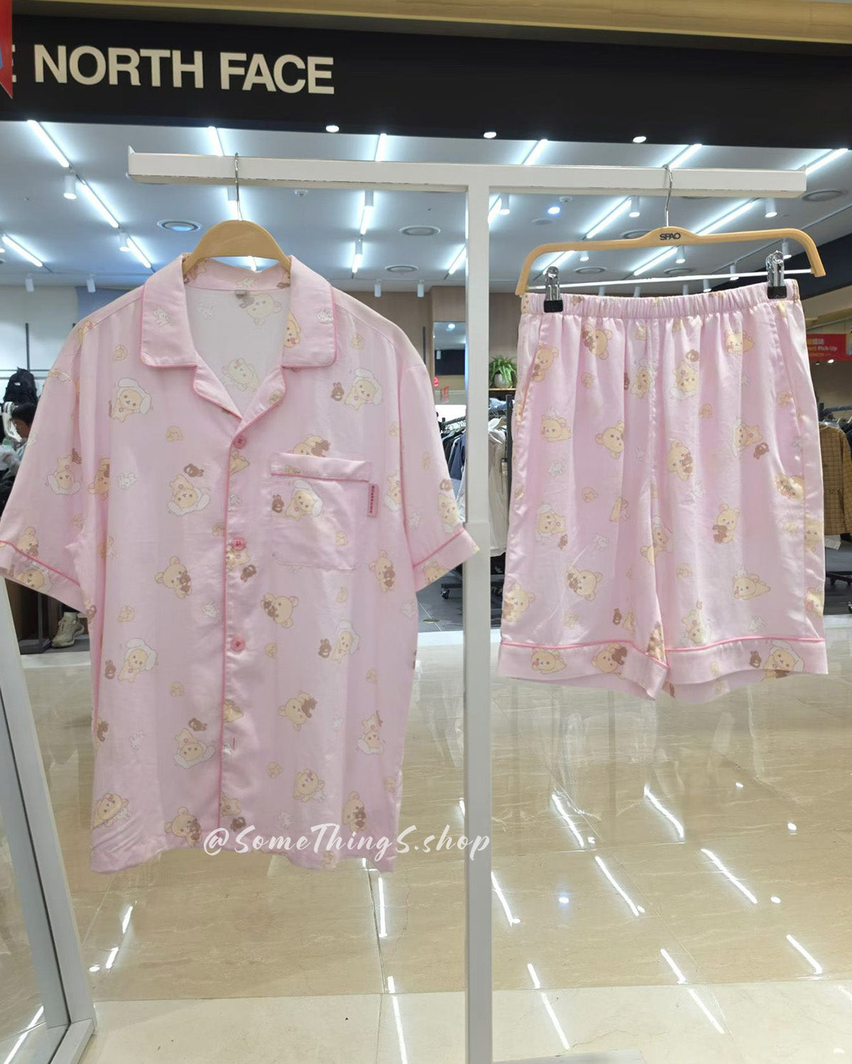 韓國 🇰🇷 SPAO x 鬆弛熊 unisex 成人 短袖睡衣套裝