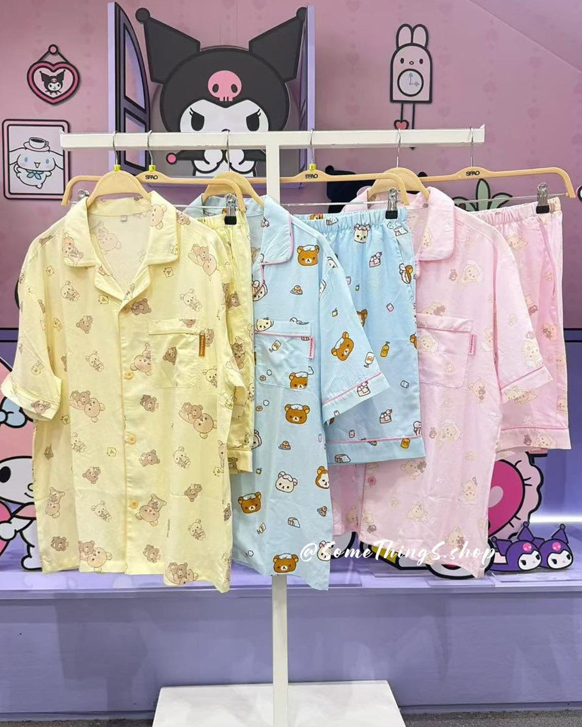 韓國 🇰🇷 SPAO x 鬆弛熊 unisex 成人 短袖睡衣套裝