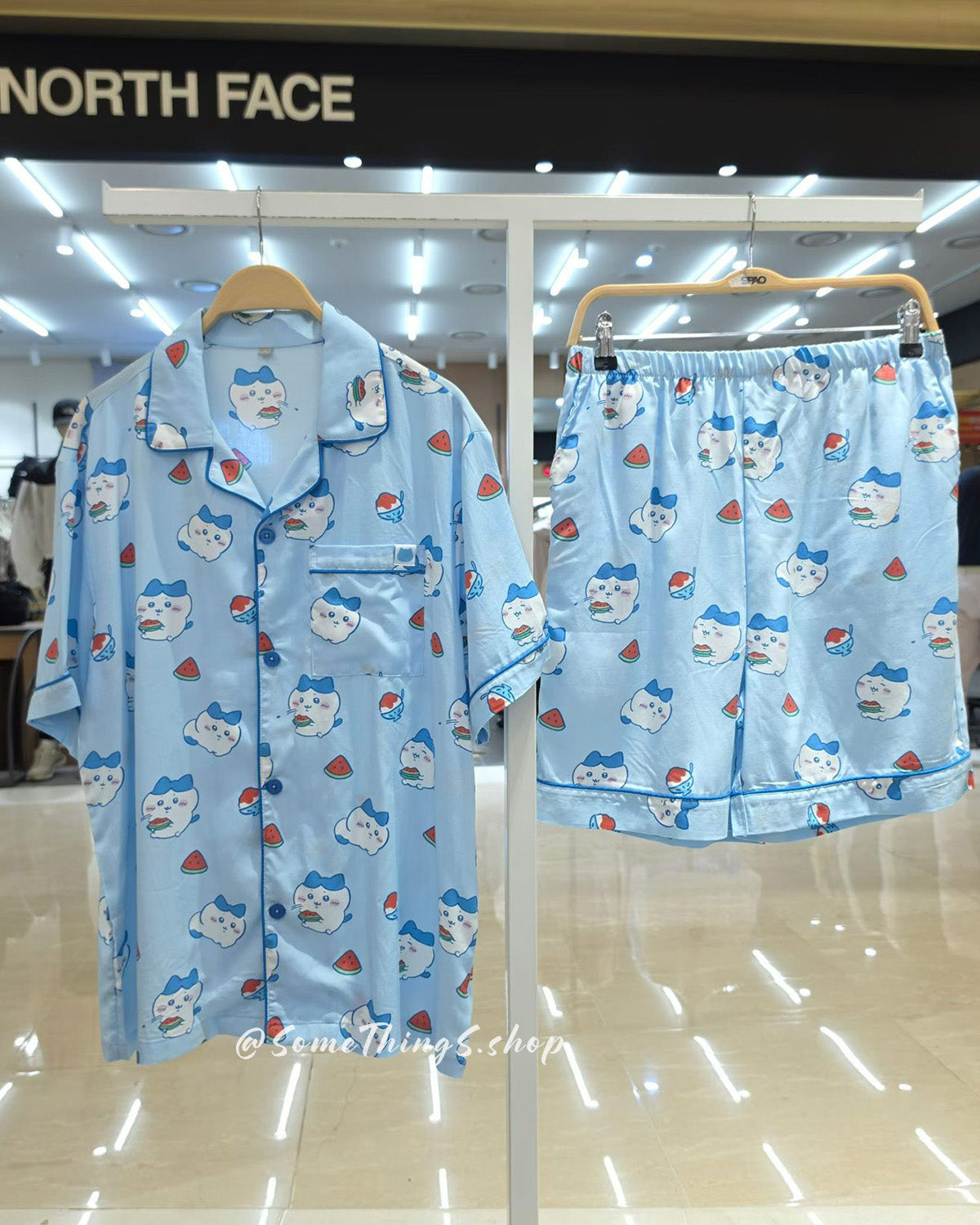 韓國 🇰🇷 SPAO x Chiikawa 夏日 西瓜系列 unisex 成人 短袖睡衣套裝
