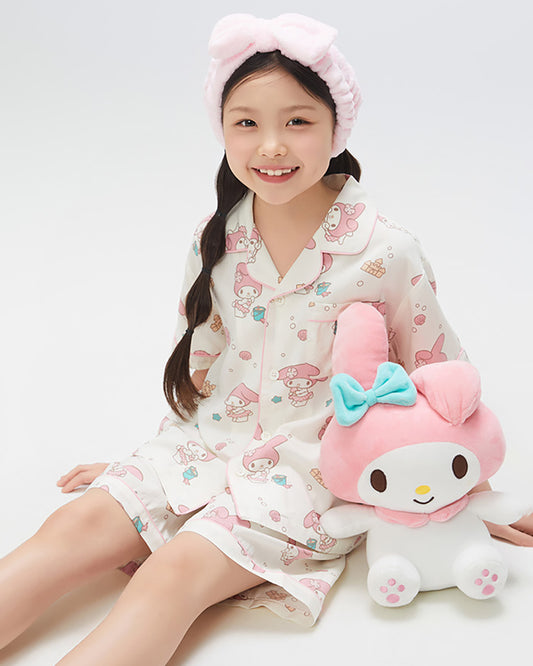 韓國 🇰🇷 SPAO Kid x Sanrio Unisex 兒童短袖睡衣套裝｜My Melody