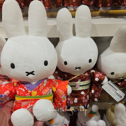 日本 Miffy 米飛兔 新年和服 毛公仔