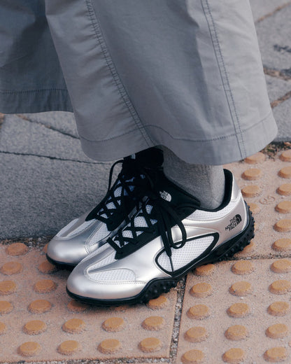 韓國 🇰🇷 The North Face TNF White Label Sheldon Mary Jane 輕身透氣 芭蕾運動鞋｜銀色仿皮 配網布