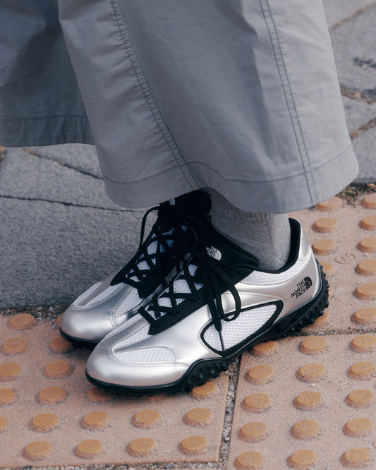 韓國 🇰🇷 The North Face TNF White Label Sheldon Mary Jane 輕身透氣 芭蕾運動鞋｜銀色仿皮 配網布