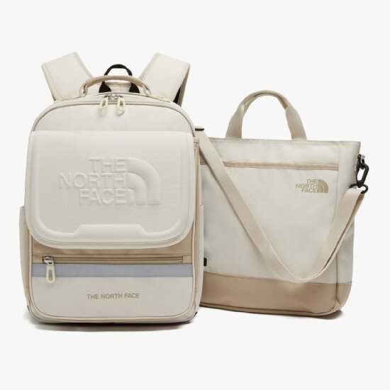 韓國 🇰🇷 The North Face TNF Kids Preppy Air 輕便 護脊書包 3件套 （背囊 + 手提袋 + 筆袋）｜4 colors