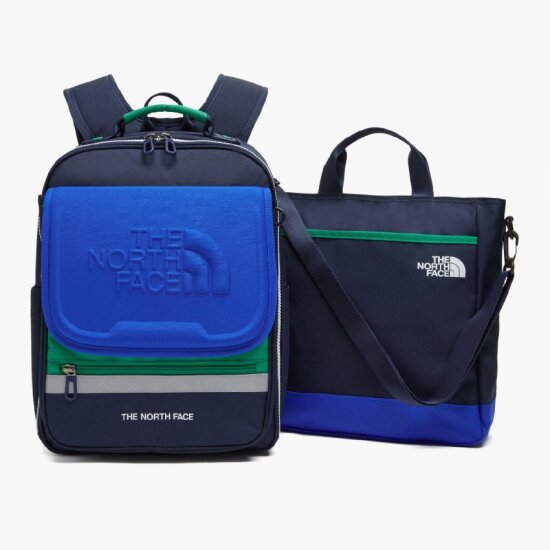 韓國 🇰🇷 The North Face TNF Kids Preppy Air 輕便 護脊書包 3件套 （背囊 + 手提袋 + 筆袋）｜4 colors