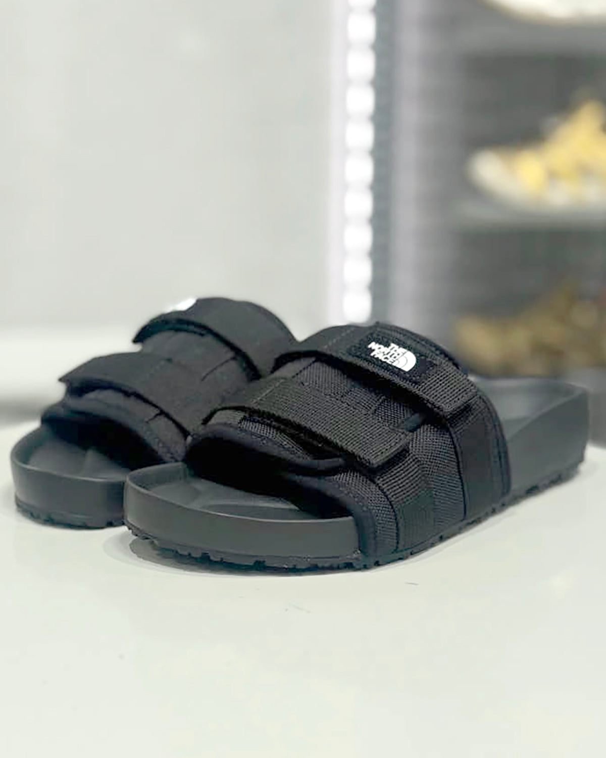 韓國 🇰🇷 The North Face TNF White Label unisex Woven Slide 魔術貼織帶 輕量拖鞋