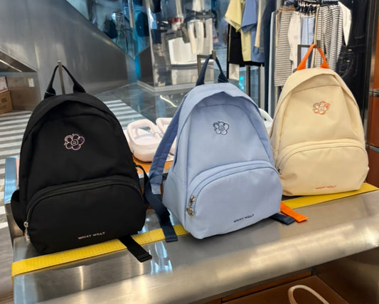 韓國 🇰🇷 Wacky Willy Lily Daily Mini Backpack 小花刺繡迷你背囊