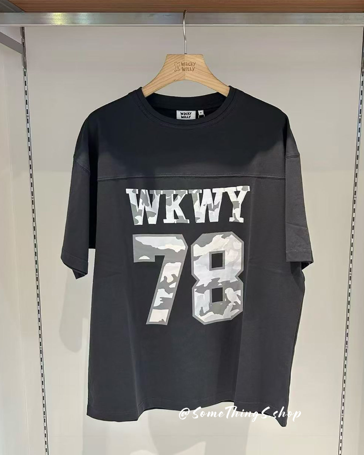 韓國 🇰🇷 Wacky Willy Panel Typo Rugby Tee 字母 Oversize 100% 純棉短袖 Tee