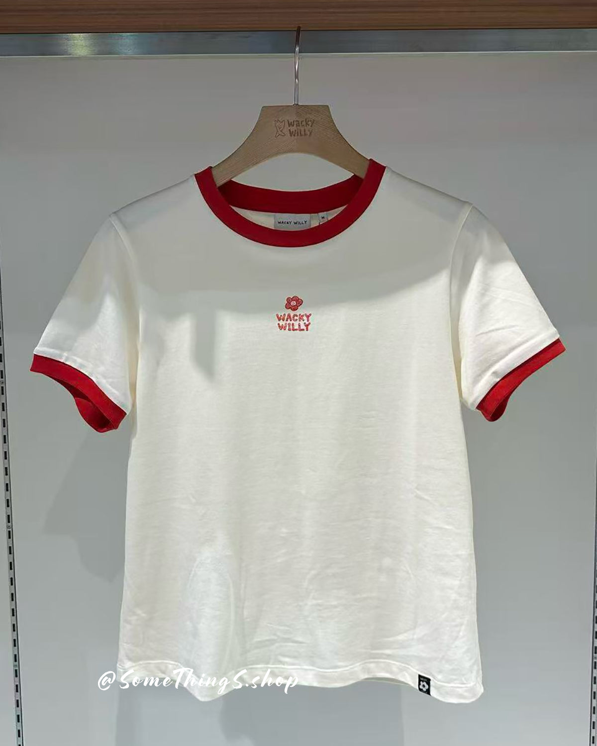 韓國🇰🇷 Wacky Willy 經典滾邊 短版短袖女裝 tee