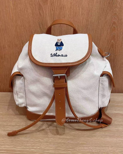韓國 🇰🇷 WHO.A.U Steve Canvas Backpack 背囊