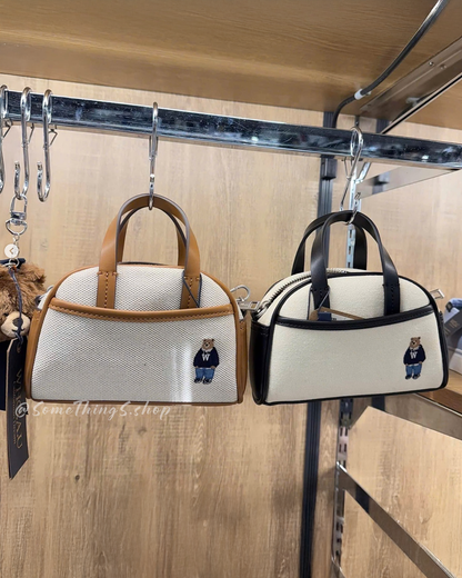 韓國 🇰🇷 WHO.A.U Steve Canvas Mini 2-Way Tote Bag｜手提 ⦁ 斜孭袋