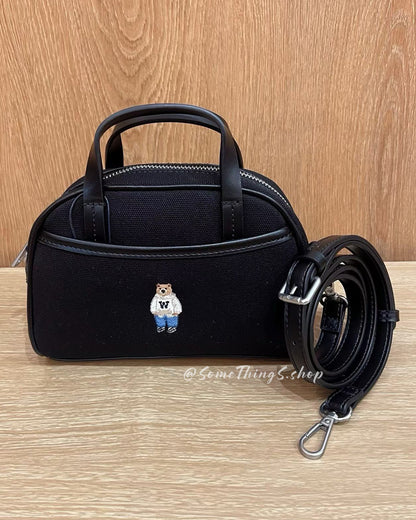 韓國 🇰🇷 WHO.A.U Steve Canvas Mini 2-Way Tote Bag｜手提 ⦁ 斜孭袋