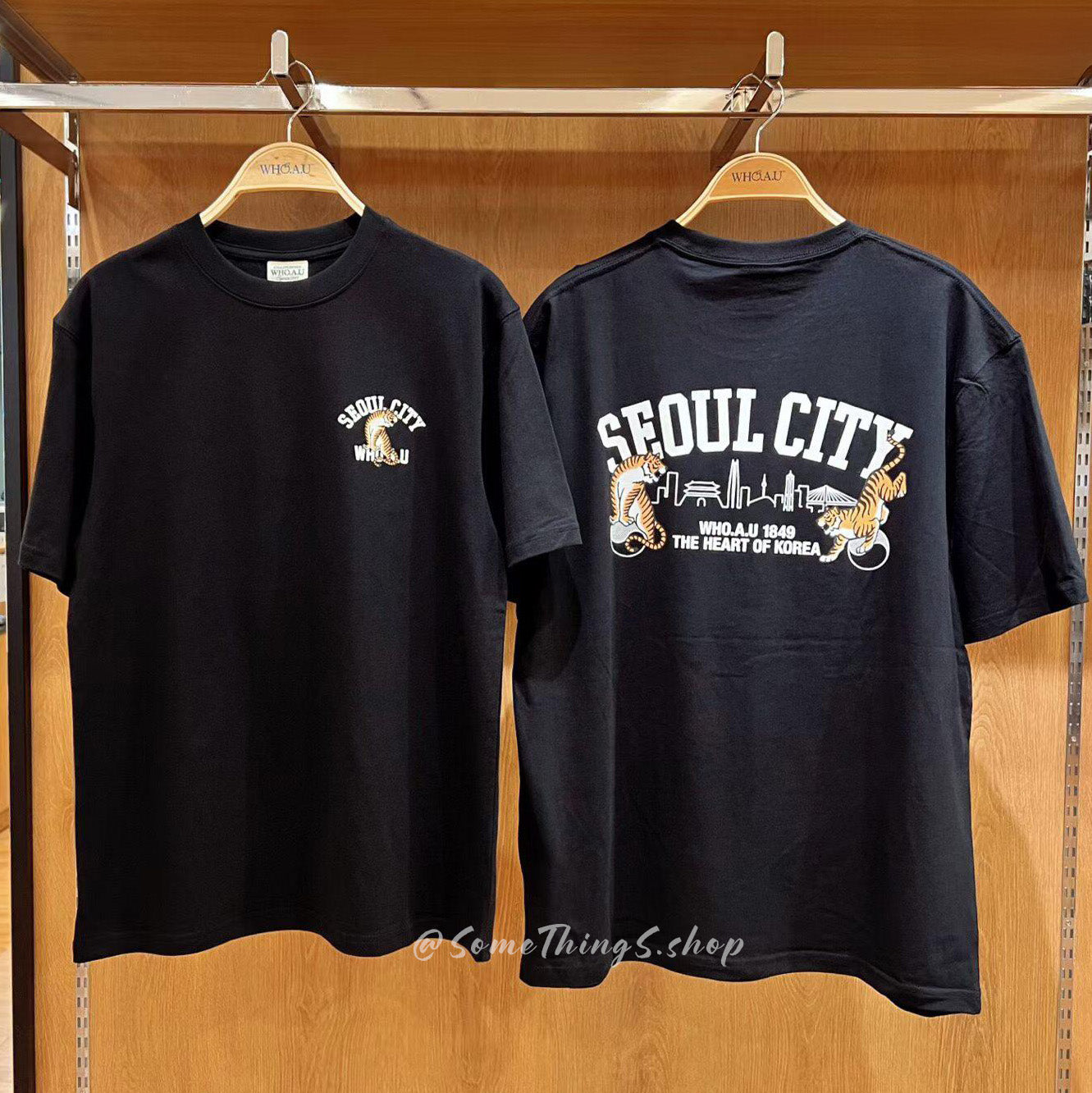 韓國 🇰🇷 WHO.A.U Steve 限定系列短袖 Tee｜Seoul City 老虎插畫