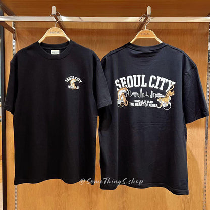 韓國 🇰🇷 WHO.A.U Steve 限定系列短袖 Tee｜Seoul City 老虎插畫