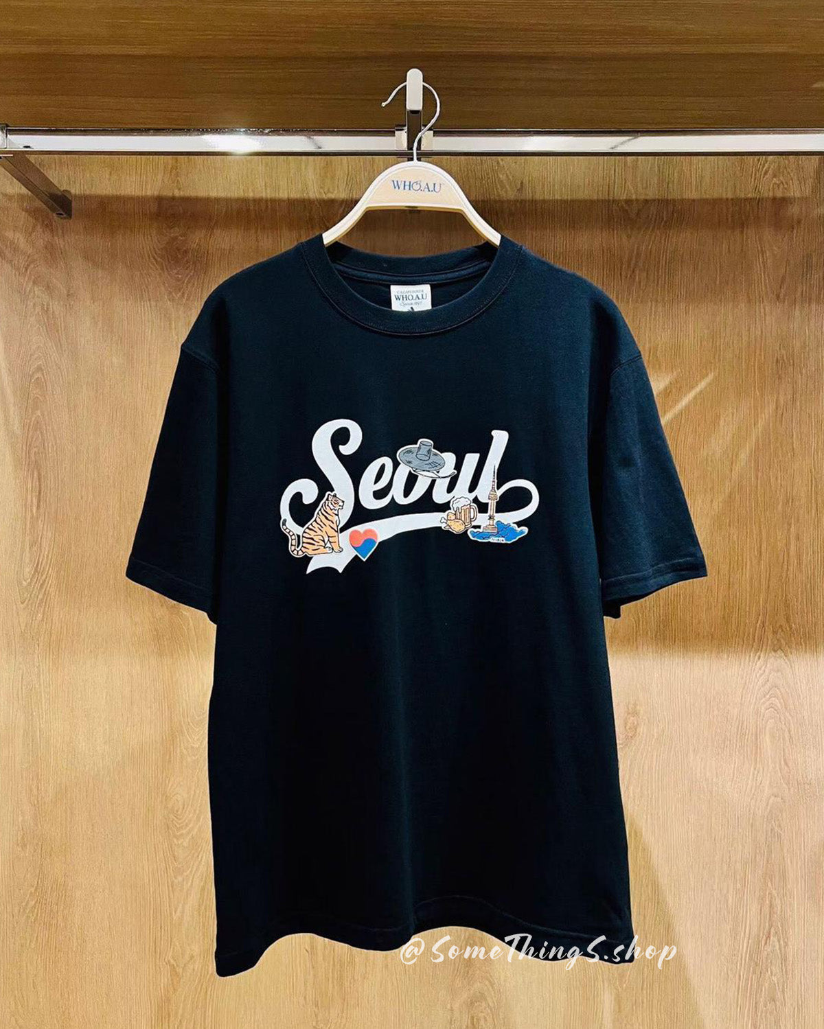 韓國 🇰🇷 WHO.A.U Steve 限定系列短袖 Tee｜Seoul 老虎插畫