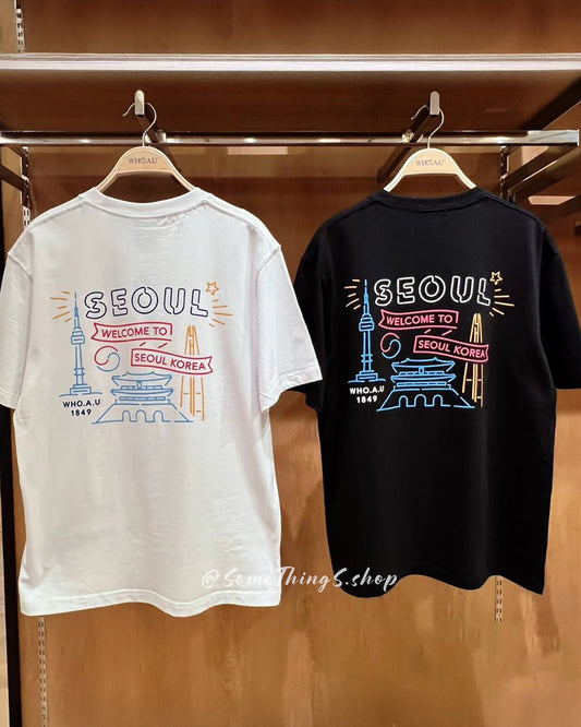 韓國 🇰🇷 WHO.A.U Steve 限定系列短袖 Tee｜WELCOME TO SEOUL KOREA